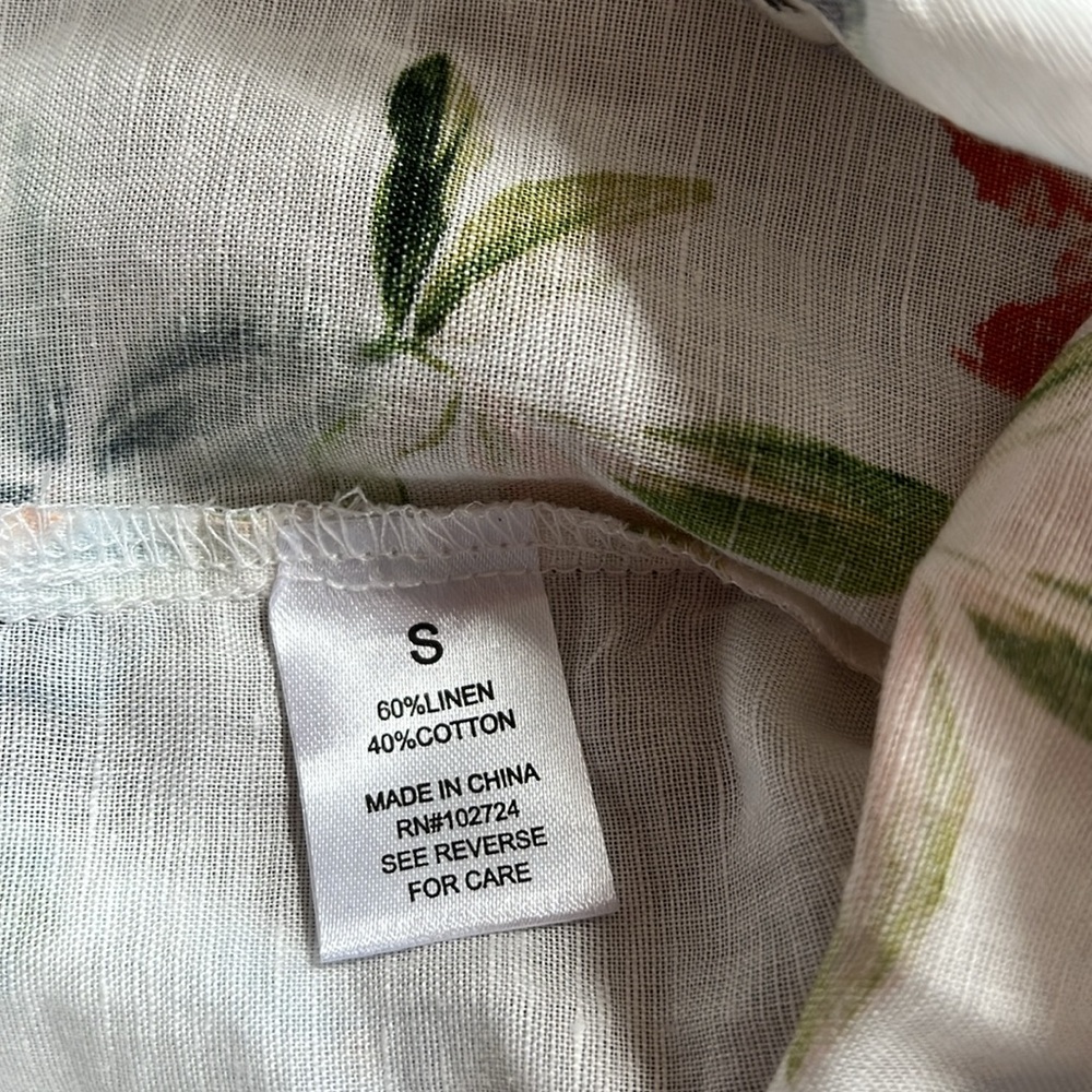 Hester & Orchard Linen Floral Top - Picture 7 of 9